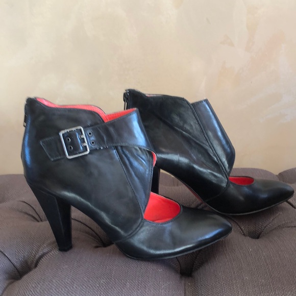 matiko black leather shoes size 9 - Picture 1 of 6